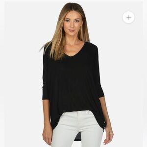 New Michael Lauren Dylan Core V-Neck Draped Tee